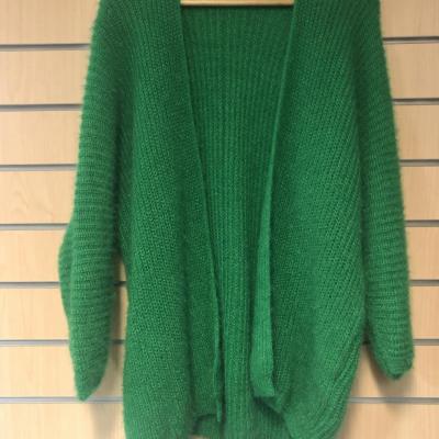 Gilet à poils longs, grande taille.