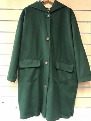 MANTEAU CLASSIQUE AVEC CAPUCHE AU DOS UNE ETOILE