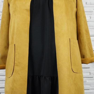 Veste 3/4 en suédine