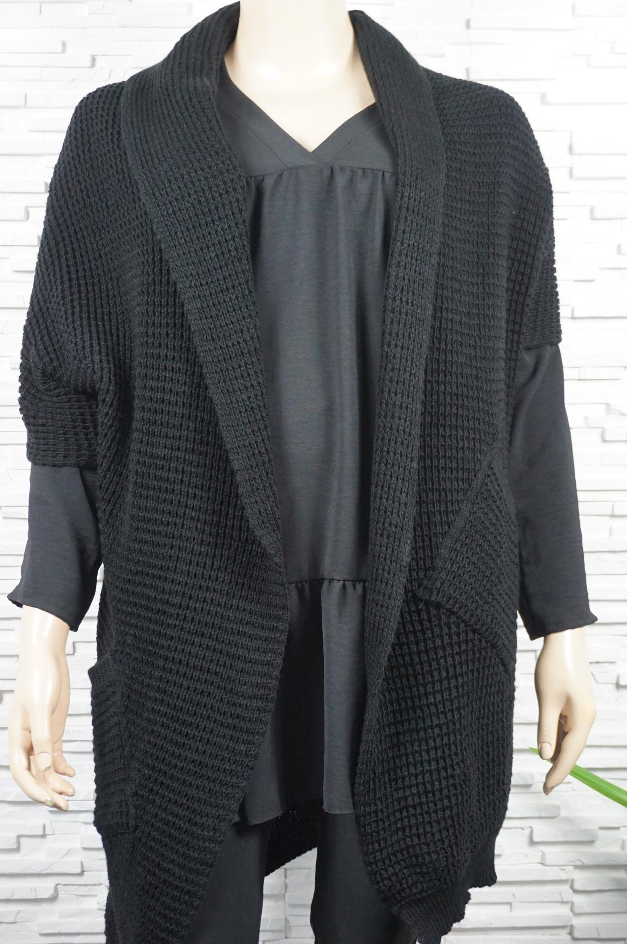 gilet très long avec poches
