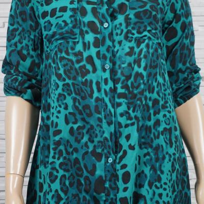 robe/chemise coton iprimé leopard