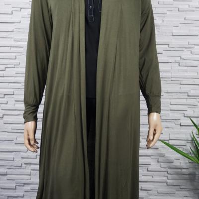 Gilet léger long uni.
