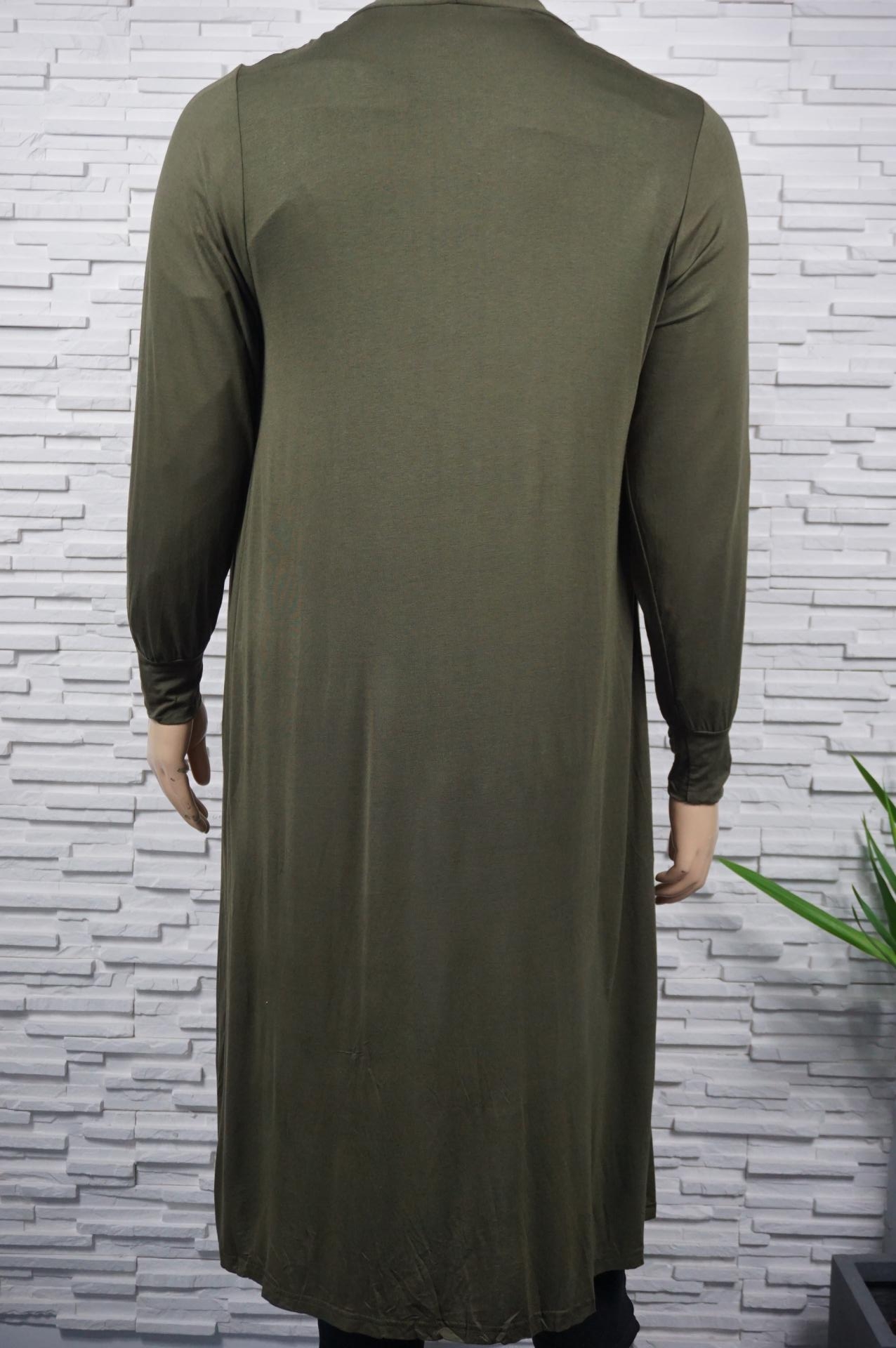 Gilet léger long et uni