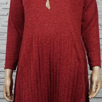 Robe plissée 3/4.