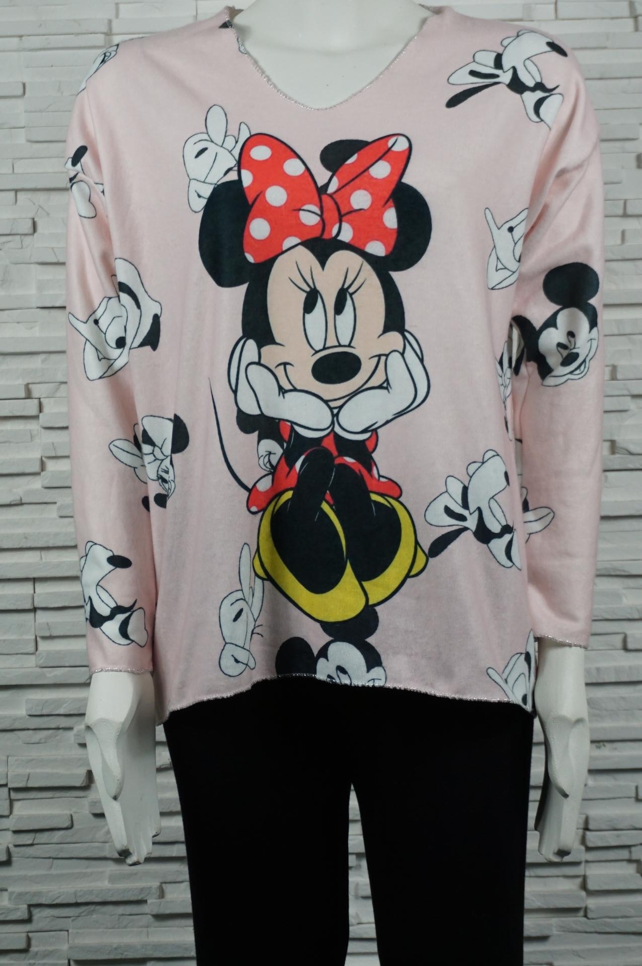 Pull doux court Mickey/Minnie.