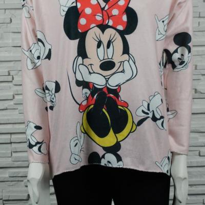 Pull doux court Mickey/Minnie.