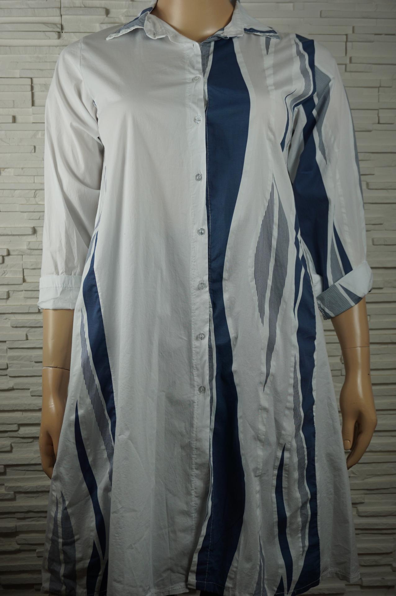 Robe chemise longue coton1
