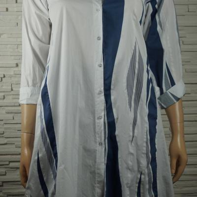 Robe chemise longue coton1
